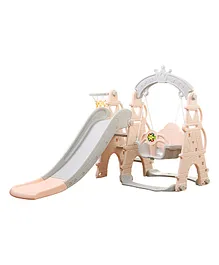 Little Angel Kids Toys Slide and Swing - Pink
