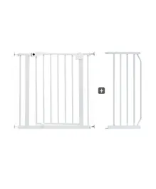Baby Safe Metal Safety Gate With 30cm Extension - White