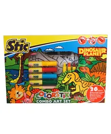 Stic Colorstix Combo Art Set Dinosaur Planet - 26 Pieces
