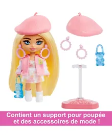 Barbie Extra Mini Mini Doll Blonde Varsity Jacket - 3.25 Inches