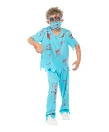 Mad Costumes Zombie Surgeon  Halloween Costume - Blue