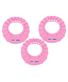 Star Babies Pink Combo of Kids Shower Cap - Pack of 3