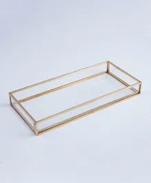 PAN Home Scarlett Bath Tray - Gold & Transparent