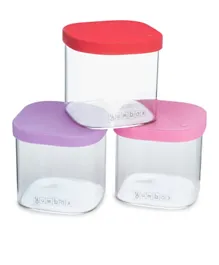 Yumbox Juicy Chop Chop Glass Cubes Set Pack of 3 - 360ml each