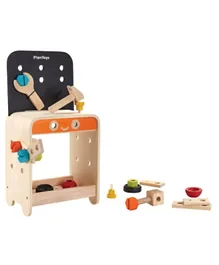 Plan Toys Wooden Workbench Multicolor - 22 Pieces
