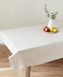 مفرش طاولة إليمنتري من هوم بوكس - أبيض