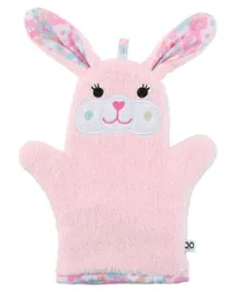 Zoocchini Pink Baby Bath Mitt - Beatrice the Bunny