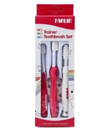 Farlin Three Stages Toothbrush - Pink