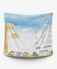 Babies Basic Customizable Milestone Blanket - Giraffe