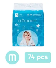 Eco Boom Plant-Based Diapers Size 3 - 74 Pieces