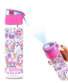 Eazy Kids Unicorn Desert Pink Tritan Spray Water Bottle 750mL - Leakproof, BPA-Free, Eco-Friendly