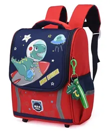 Eazy Kids School Bag Dino in Space - Red