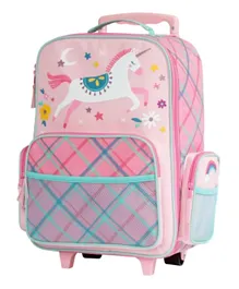 Stephen Joseph Unicorn All Over Print Rolling Trolley Bag  - 16 Inches