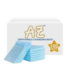 Star Babies A to Z Disposable Changing Mat Large Pack of 100 - Blue