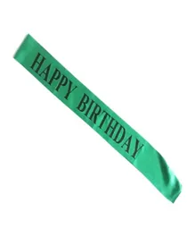 Italo Happy Birthday Sash - Green