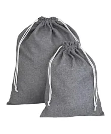 Homesmiths Travel Laundry Bag Set Grey - 2 Pieces