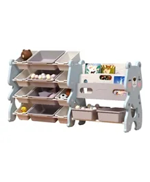 Lovely Baby Bear Storage Rack With Book Shelf - Multicolor