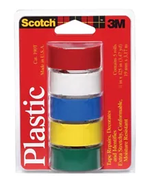 Scotch Assorted Coloured Plastic Tape