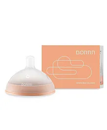 BORRN Silicone BPA Free Non Toxic Teat Medium Flow - Orange