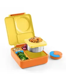 OmieBox 2nd Gen Kids Bento Box With Insulated Thermos - Sunshine