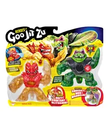 Heroes of Goo Jit Zu S2 Versus Pack  Blazgon Vs Rock Jaw - Multicolor