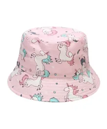 The Girl Cap Unicorn Printed Hat - Pink