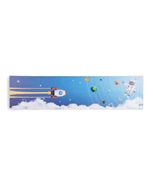 PAN Home Flying Astronaut Canvas Wall Art - Blue