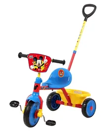 Dsiney Mickey Trike with Push Handle - Multicolour