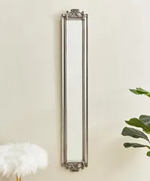 HomeBox Lago Wood Frame Wall Mirror with Resin Flower