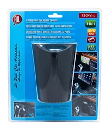 All Ride Cup Holder Car Charger 4.1A