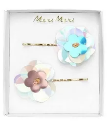 Meri Meri Sequin Flower Hair Slides - Pack of 2