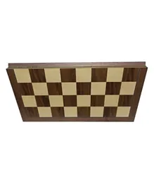 JustDK Deluxe Walnut Folding Chessboard - 2 Players