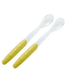 NUK Easy Learning Soft Yellow Feeding Spoon  - Pack of 2