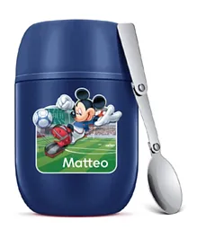 Essmak Disney Mickey Personalized Food Thermos Blue - 475mL