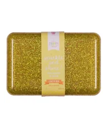 A Little Lovely Company Glitter Lunch Box - Gold