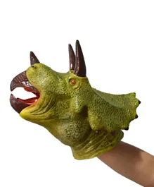 ريكور - دمية يدوية بتصميم ديناصور ترايسيراتوبس