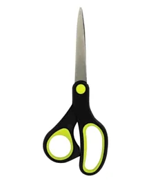 Onyx & Green Scissors Pointed Tip with Antimicrobial Comfort Grip 3203 Black - 6.75 Inches