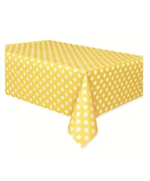 Unique  Polka Dot Table Cover - Yellow