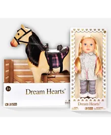 Lotus Horse Set + Free Soft Bodied Poseable Girl Doll - Lilybeth