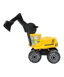 Plasto Digger Excavator With Seat - Yellow