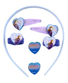 Disney Frozen Hair Accessories Set Pack of 7 - Blue