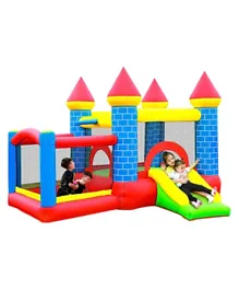 Myts Inflatable Jumping Bouncy Castle House for Kids - Multicolor