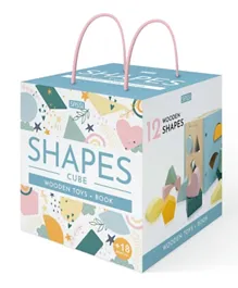 Sassi Book And Wooden Toys Shapes Cube - 10 Pages
