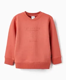 Zippy Cotton Aquarium Print Sweatshirt - Pink