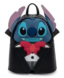 Loungefly Leather Disney Vampire Stitch Bow Tie Backpack