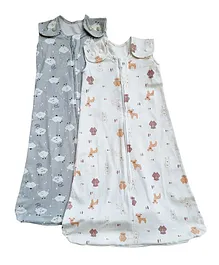 Tickle Tickle Value Pack Organic Sleeping Bag 1.0 TOG Pack of 2 -  Woodland/Cloud9