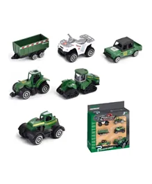 Little Story Alloy Sliding Pickup Toy Truck  - 6 Pieces