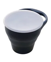 Peanut Silicone Collapsible Snack Cup - Charcoal