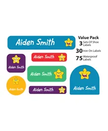Ajooba My Labels Personalised Name Labels for Kids My Nursery Labels 026 - Pack of 108