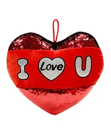 Party Magic Valentine Heart Cushion - Red
